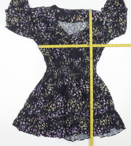 French Connection Women’s Floral Short A-Line Dress Size S