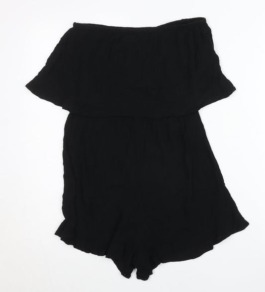 Womens UK Size S ASOS One-Piece Black Playsuit