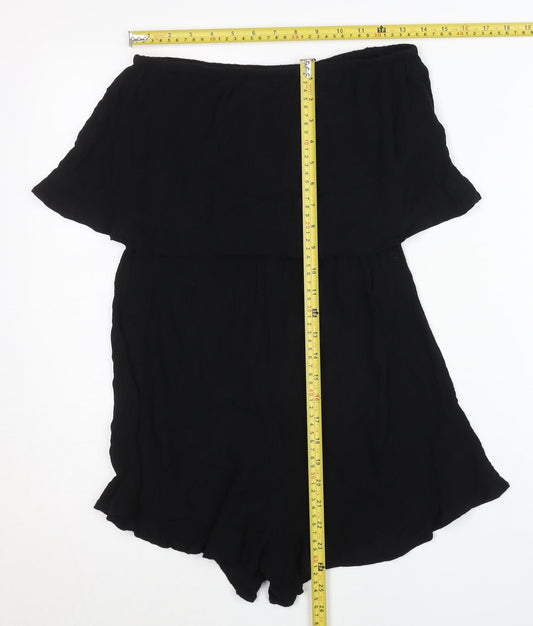 Womens UK Size S ASOS One-Piece Black Playsuit