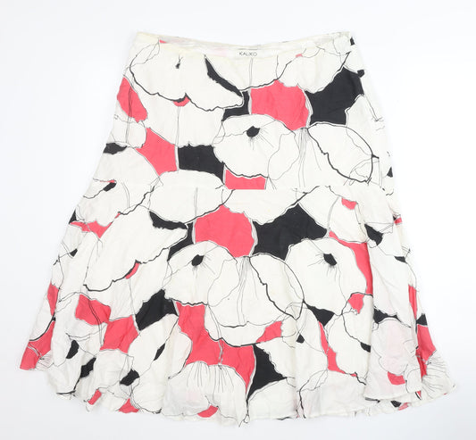 Womens UK Size 16 Kaliko A-Line Chiffon Skirt
