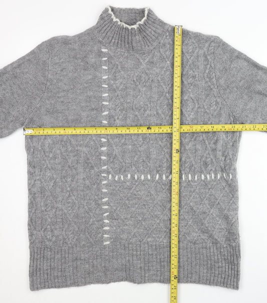 Womens UK Size 12 Lipsy Grey Pullover Jumper
