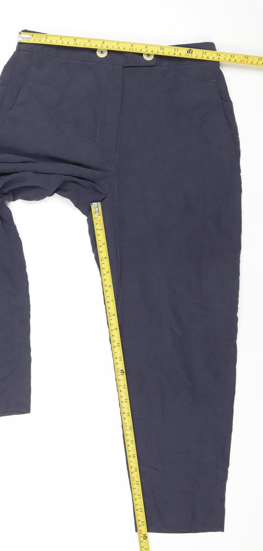 Womens UK Size 8 MNG Regular Fit BusinessFormalWorkwear Blue Trousers