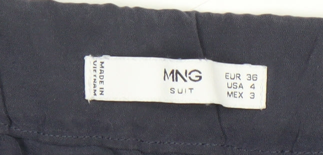 Womens UK Size 8 MNG Regular Fit BusinessFormalWorkwear Blue Trousers