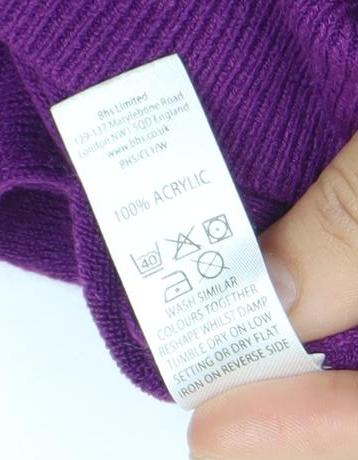 Womens UK Size 10 Papaya Purple Pullover Jumper