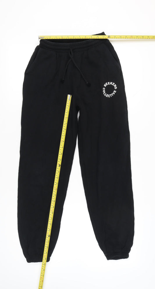 ASOS DESIGN Women's Black Sweatpants Size 6 Cotton Joggers