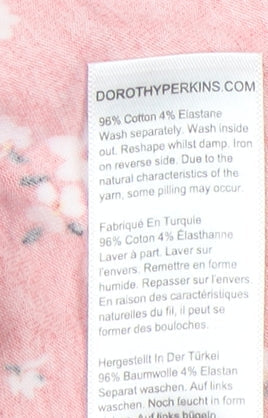 Dorothy Perkins Women Red Floral A-Line Scoop Neck Dress UK 12