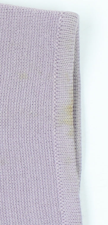 Belmonde Women’s Purple Cardigan UK 20 Embroidered Long Sleeve Knit
