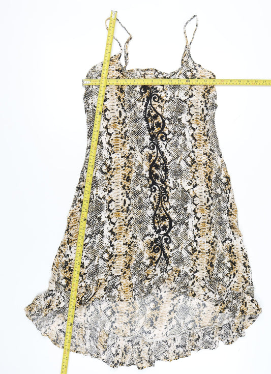 River Island Women’s Multicoloured Animal Print Slip Dress M