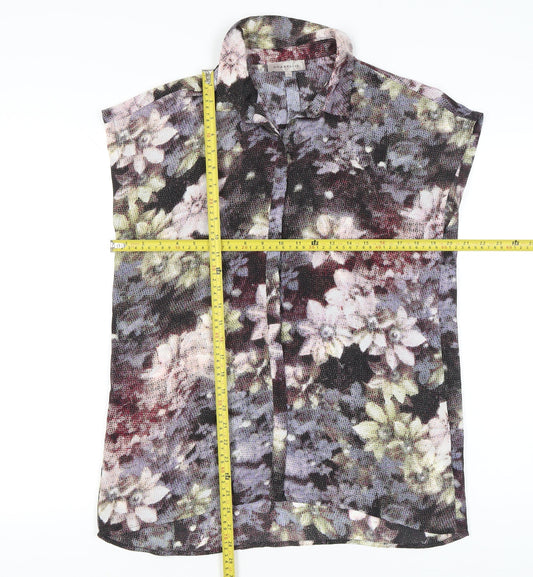 Womens UK Size 12 Amaryllis Multicoloured Tunic Blouse