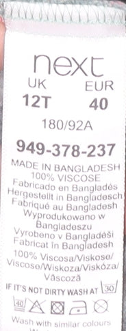 Next Women’s Green Floral A-Line Knee Length Dress Size 12 Tall