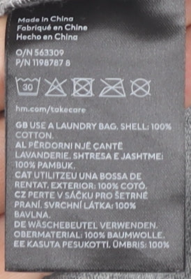 Womens UK Size 12 H&M Grey Basic T-Shirt