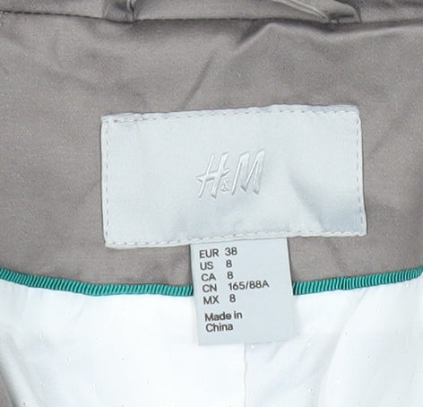 H&M Women’s Brown Blazer Size 10 Cotton Workwear Jacket