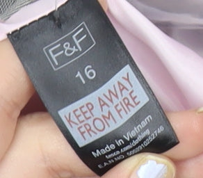 F&F Women Grey Size 16 Tailored Belted Blazer Jacket