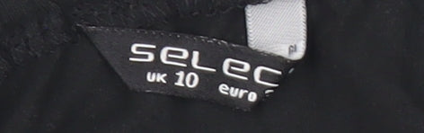 Womens UK Size 10 Select Black Cropped Blouse
