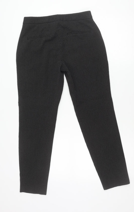 Womens UK Size 6 Zara Slim Fit Business Casual Workwear Black Trousers