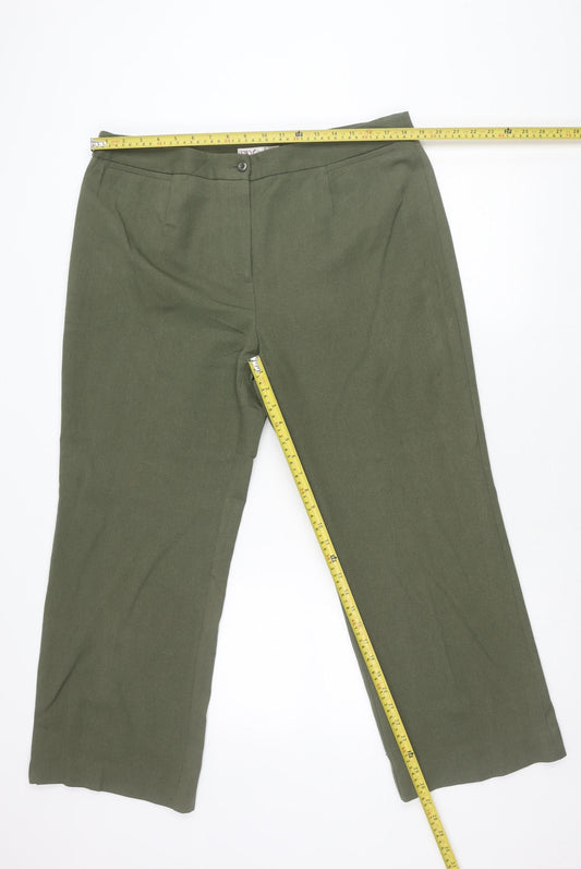 EWM Pure Classics Women’s Green Size 18 Straight Trousers
