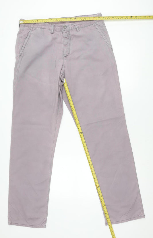 Gap Men’s Purple Slim Fit Chino Trousers 36x34 Cotton