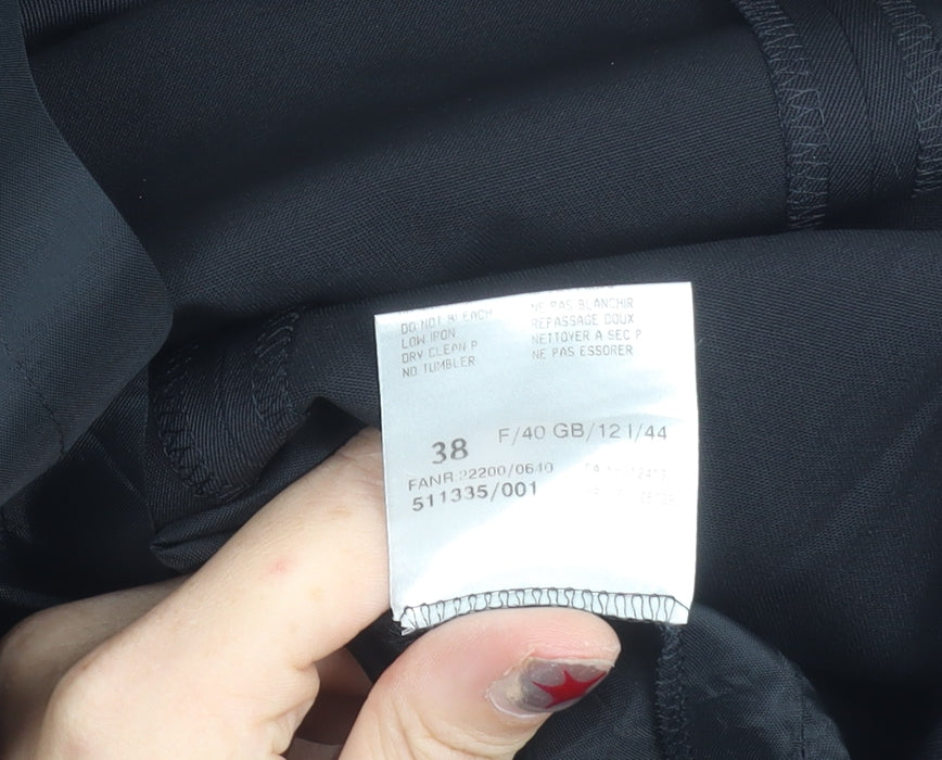 Basler Women Black Size 12 Pencil Skirt Knee Length Workwear