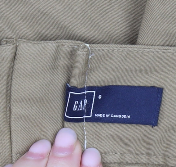 Gap Women’s Beige A-Line Cotton Skirt Size 4 Knee Length