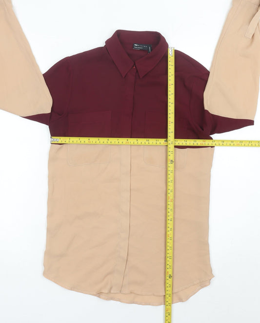 Womens UK Size 6 ASOS DESIGN Multicoloured Basic Button-Up