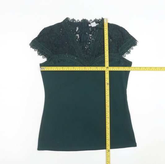 Womens UK Size S H&M Green Camisole Blouse