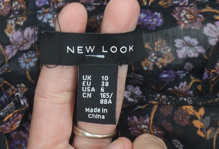 New Look Women’s Multicoloured Floral Tunic Blouse UK 10