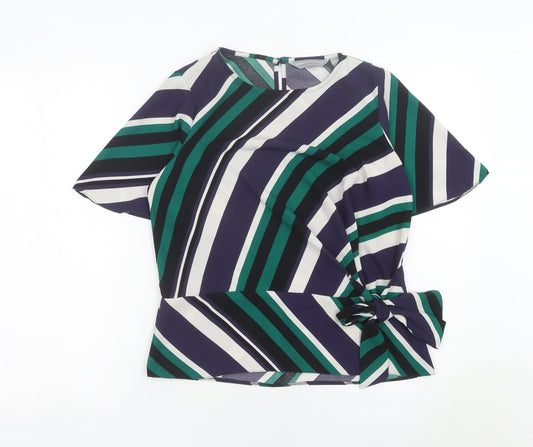 Womens UK Size 8 Dorothy Perkins Multicoloured Wrap Blouse