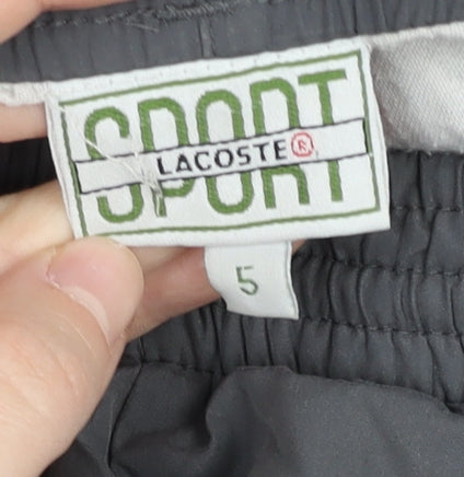 Lacoste Sport Men's Grey L Track Pants Trousers Elastic Waist Gym