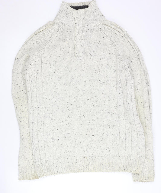 Mens UK Size L Boston Crew Ivory Pullover Jumper