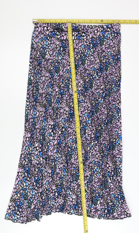 Marks and Spencer Women’s Multicoloured Pleated Midi Skirt Size 12