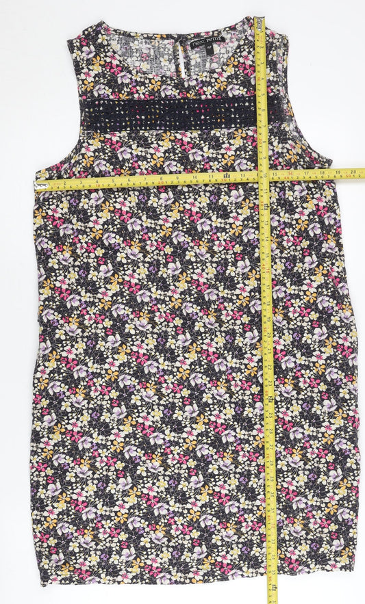 Next Petite Women’s Multicoloured Floral Shift Dress Size 16P