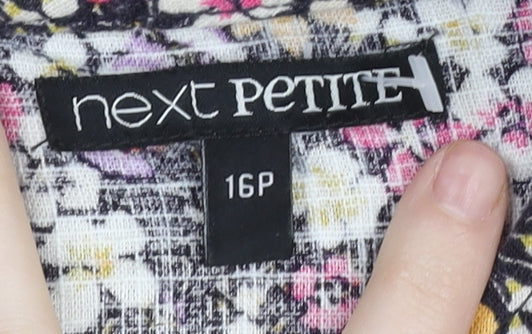 Next Petite Women’s Multicoloured Floral Shift Dress Size 16P