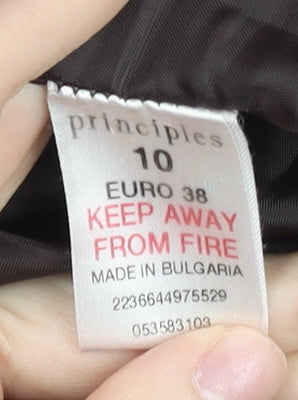 Principles Women’s Multicoloured Paisley Wool A-Line Skirt Size 10