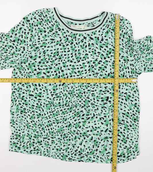 Womens UK Size 12 InWear Green Basic T-Shirt