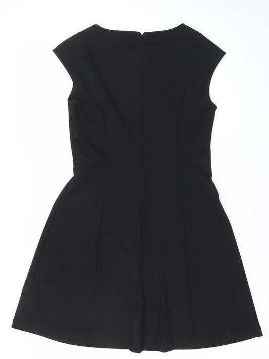 Gap Women’s Black Shift Dress Size 10 Sleeveless Knee Length