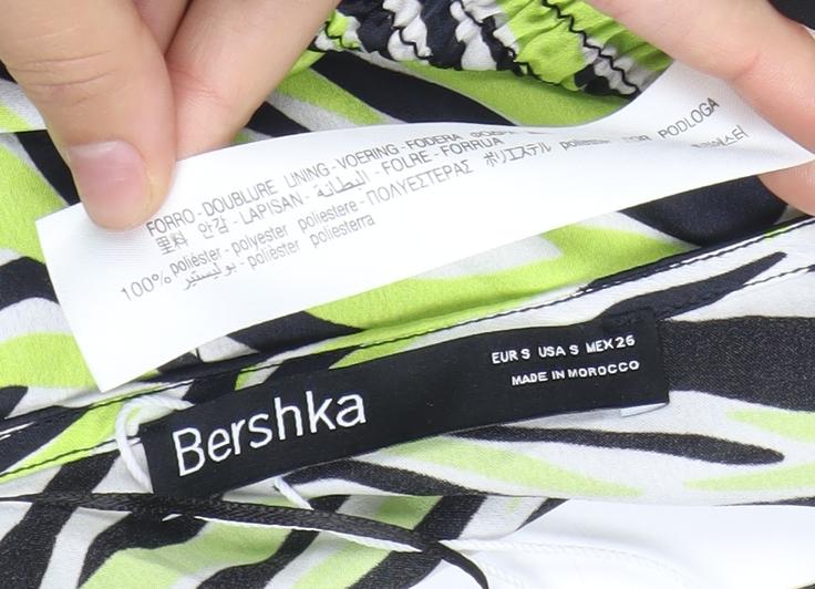 Bershka Womens Multicoloured Zebra Print Cropped Blouse Size 8