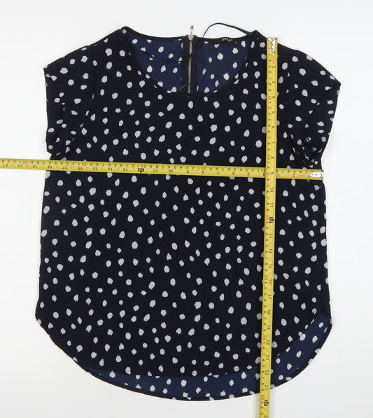 Womens UK Size 8 Only Blue Basic Blouse