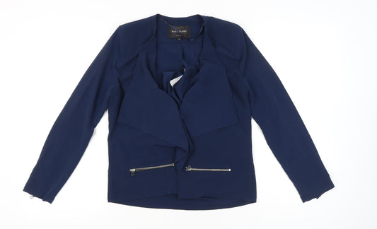 Womens UK Size 10 River Island Blue Basic Jacket