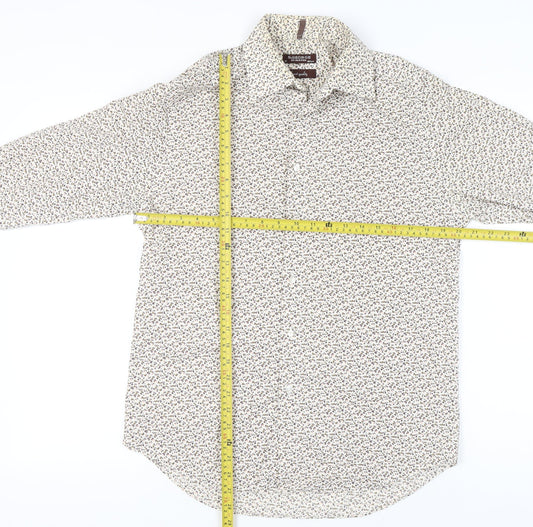 St George by Duffer Men’s Multicoloured Floral Cotton Dress Shirt Size 15