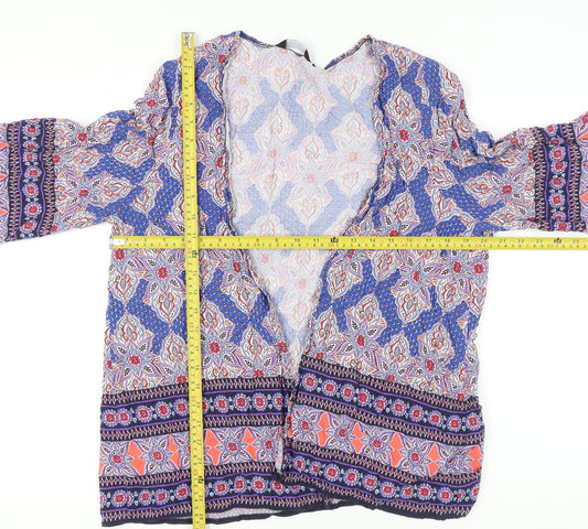 New Look Women's Multicoloured Kimono Blouse Size 14