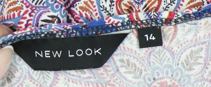 New Look Women's Multicoloured Kimono Blouse Size 14