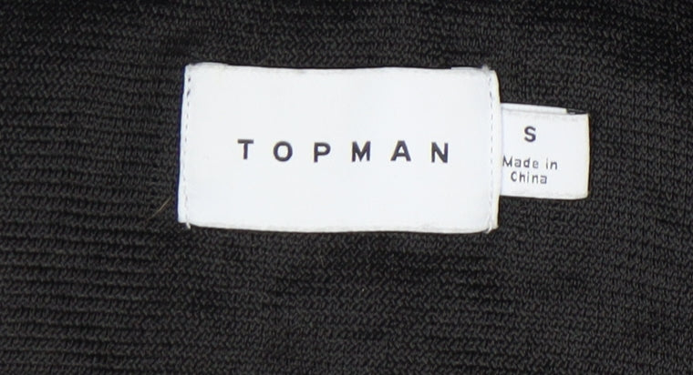 Topman Men’s Black Fleece Pullover Sweatshirt Small