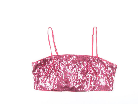 Womens UK Size 12 H&M Pink Camisole Tank