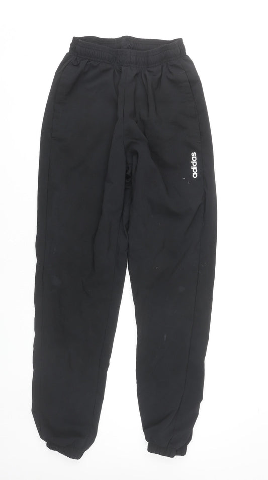 Mens UK Size S adidas Regular Fit Jogger Black Trousers