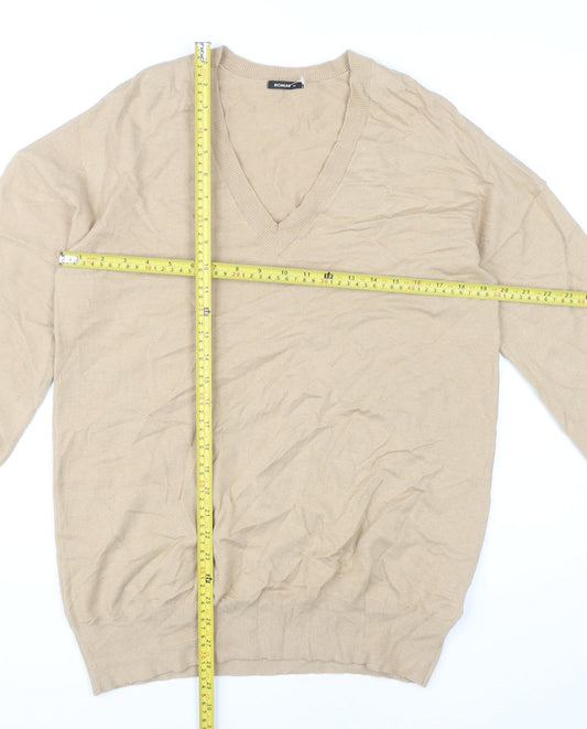 Womens UK Size 14 Roman Beige Pullover Jumper