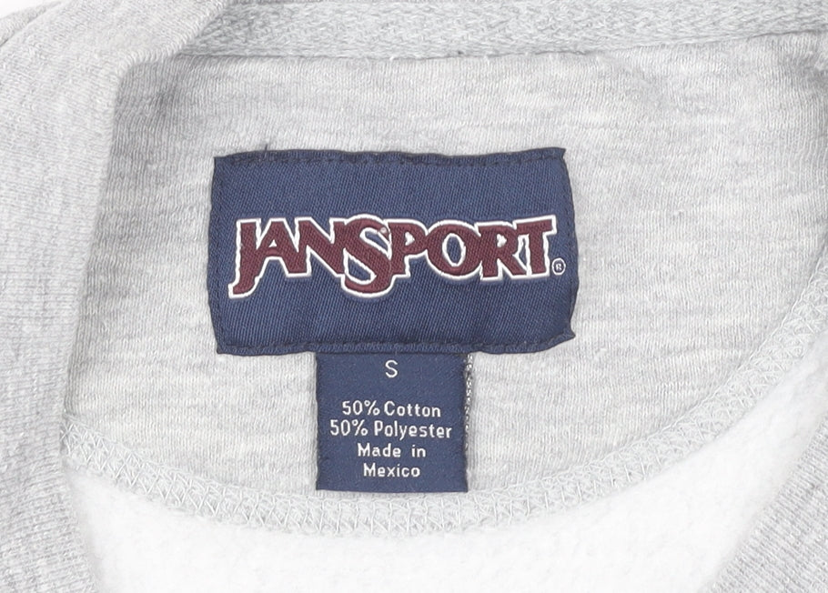 Mens UK Size S JanSport Grey Pullover Sweatshirt