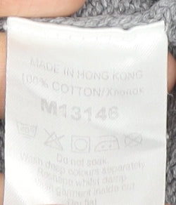 Next Men’s Grey Roll Neck Cotton Jumper XL Long Sleeve Knitwear