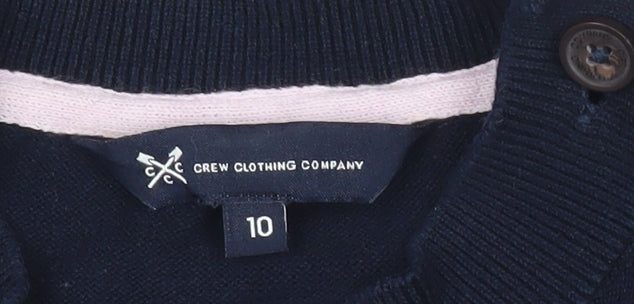 Womens UK Size 10 Crew Clothing Company Blue Pullover Jumper