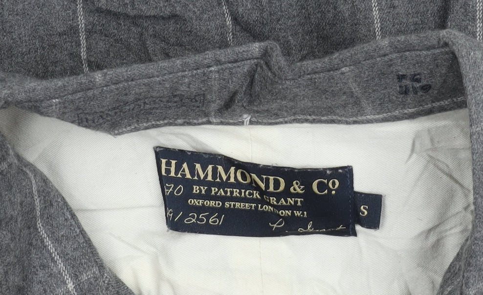 Additional view of Hammond & Co Men’s Grey Check Button-Down Long Sleeve Cotton Shirt S