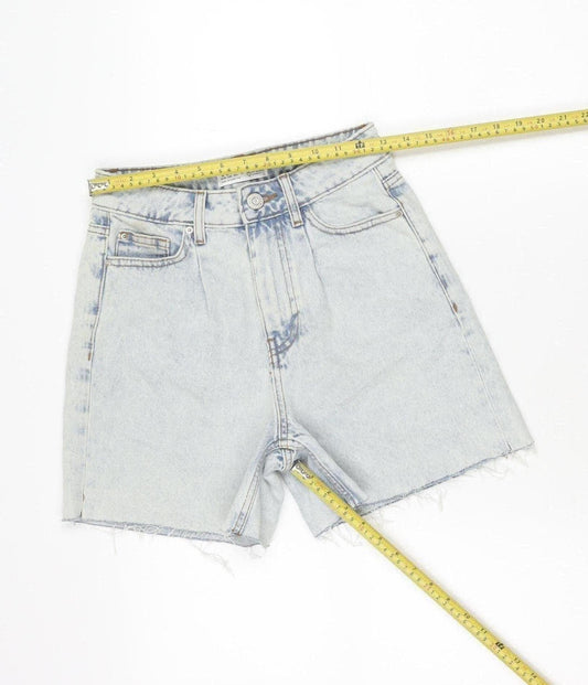 Primark Women’s Blue Denim Cut-Off Shorts Size 6 High Rise